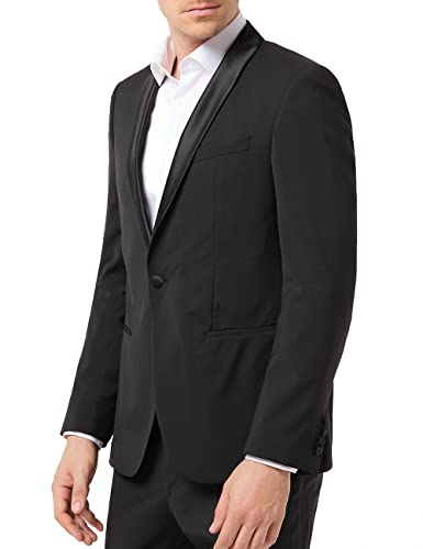 Pierre Cardin Herren 42253-810-14001-2000 Blazer, schwarz, 52 von Pierre Cardin