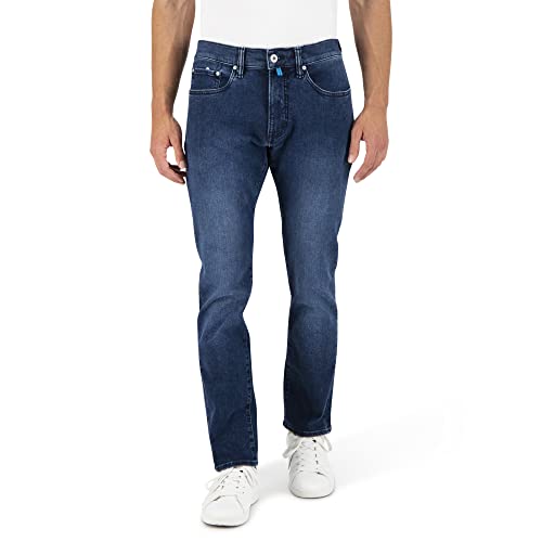 Pierre Cardin Herren 5-Pocket Jeans Antibes | Männer Hose | Slim Fit | Stone Washed | Dark Blue Used 6812 | 34W - 30L von Pierre Cardin