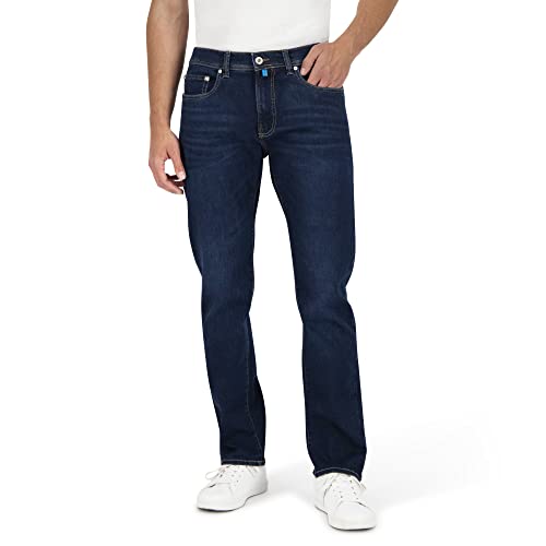 Pierre Cardin Herren Jeans Lyon Tapered | Männer Hose | Tapered Fit | Dark Blue Used Buffies Washed | Dark Blue Used Buffies 8048 13 6814 | 33W - 30L von Pierre Cardin