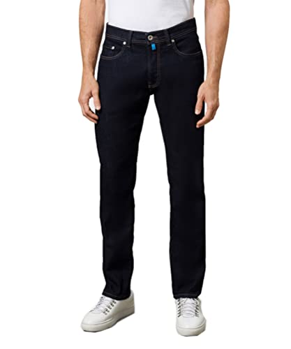 Pierre Cardin Herren 5-Pocket Lyon Tapered Jeans, Blue/Black Stonewash, 34W / 36L von Pierre Cardin