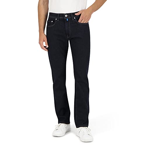 Pierre Cardin Herren 5-Pocket Lyon Tapered Jeans, Blue/Black Stonewash, 44W / 34L von Pierre Cardin