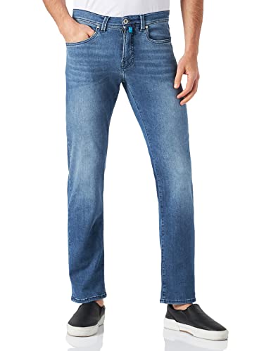 Pierre Cardin Herren 5-Pocket Lyon Tapered Jeans, Blue Used Buffies, 31W / 34L von Pierre Cardin