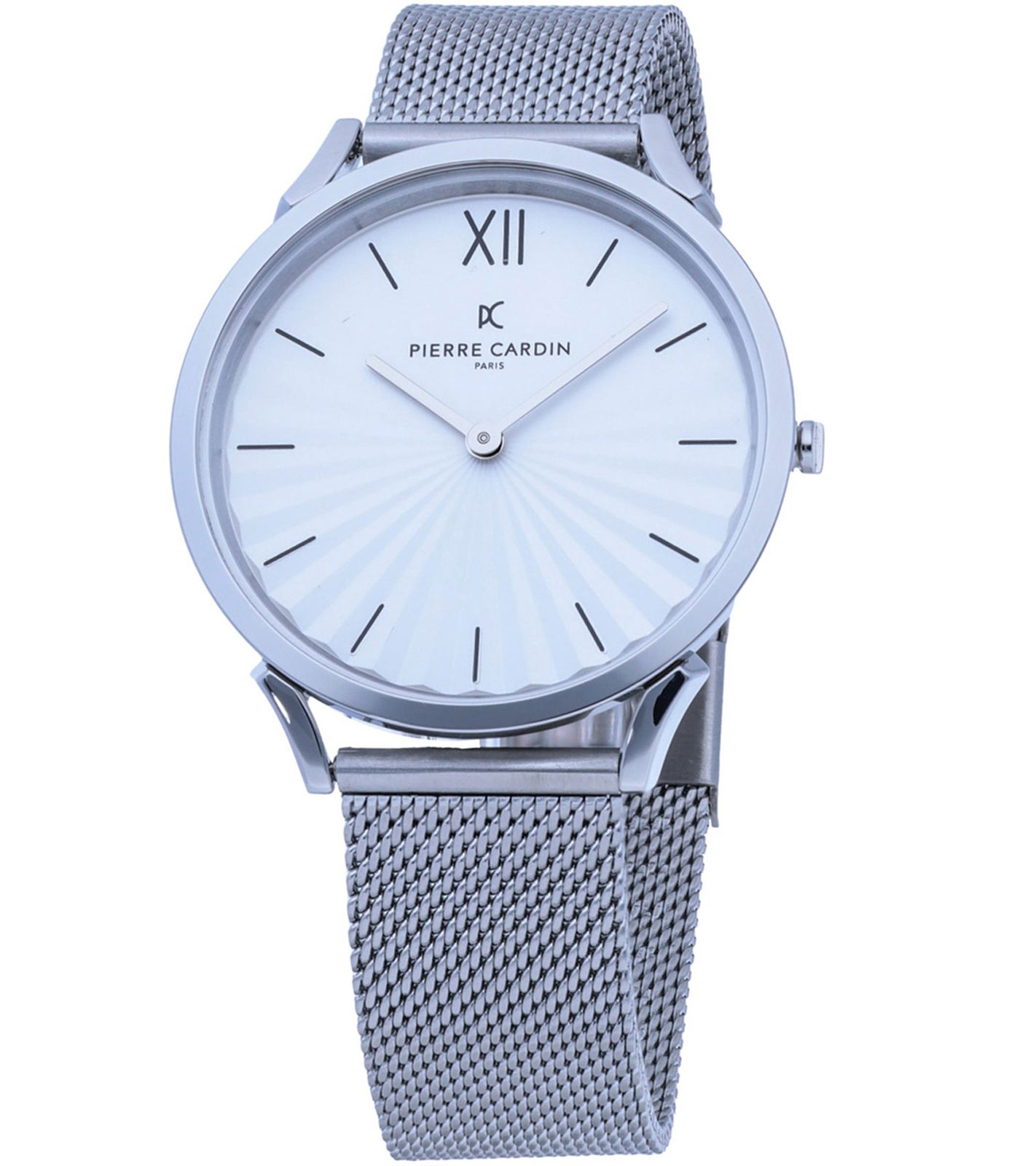 Pierre Cardin Herren Armband-Uhr analoge Quarz-Uhr mit Edelstahl-Armband 3ATM 40mm CPI.2067 Silber von Pierre Cardin