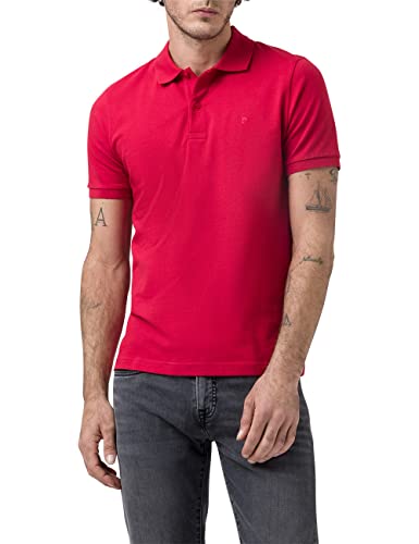 Pierre Cardin Herren Basic Polo Poloshirt, Karminrot, 3XL von Pierre Cardin