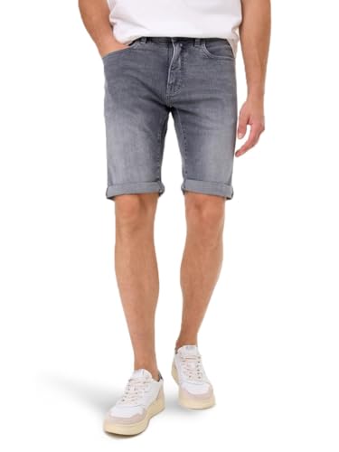 Pierre Cardin Herren Bermuda Jeans-Shorts | 5-Pocket Lefthand Stretch Denim Short | Kurze Hose, PC-Sisteron 7777.9844 Grey Used Buffies von Pierre Cardin