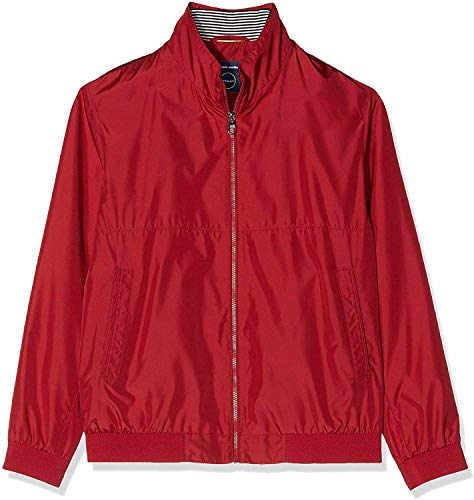 Pierre Cardin Herren Blouson Techno Solid Airtouch Jacke, Rot (Fire 5050), Medium (Herstellergröße: 54) von Pierre Cardin
