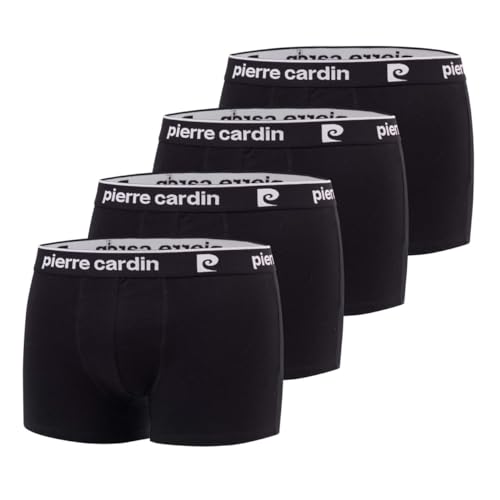Pierre Cardin Herren Boxer Pc/1/Bc/Pk4 Retroshorts, schwarz/weiß, XL von Pierre Cardin