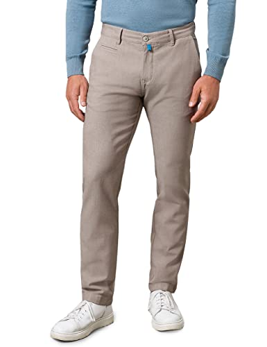 Pierre Cardin Herren Chino Futureflex Lyon | Männer Hose | Tapered Fit | Plaza Taupe 4000 1210 | 34W - 36L von Pierre Cardin
