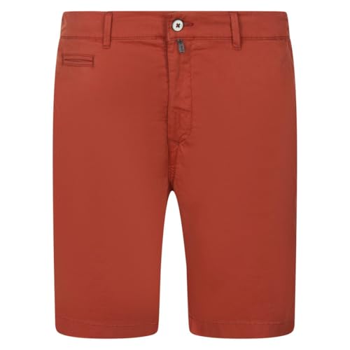 Pierre Cardin Herren Chino Shorts Lyon Bermuda | Männer Bermuda Shorts | Kurze Hose | Tapered Fit | red Ochre 4007 4222 | 34 von Pierre Cardin