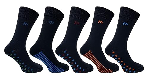 Pierre Cardin Herren Designer Socken | 5 Paar | UK Größe 7-11 | Herren Arbeitssocken, Alltagssocken, Socken für Herren, umweltfreundliche Socken, Schwarze Mischeinlage, 41-45 EU von Pierre Cardin