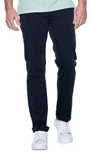 Pierre Cardin Herren Futureflex Strech Chino Lyon Hose, Blau (Blau 68), W33/L34(Herstellergröße: 33/34) von Pierre Cardin