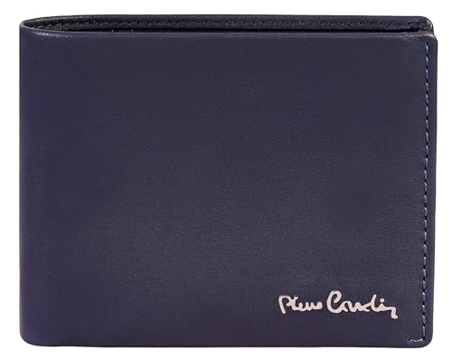 Pierre Cardin Herren-Geldbörse, ECHTES Leder,dünn, schmal, Mann, dünn, RFID, Geschenk, Geldbörse mit Münzfach, dünn, Geldschein-Geldbörse, Jungen-Geldbörse von Pierre Cardin