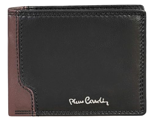 Pierre Cardin Herren-Geldbörse, ECHTES Leder,dünn, schmal, Mann, dünn, RFID, Geschenk, Geldbörse mit Münzfach, dünn, Geldschein-Geldbörse, Jungen-Geldbörse von Pierre Cardin