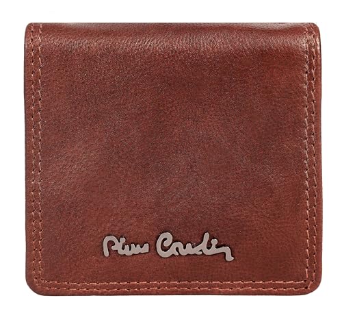 Pierre Cardin Herren-Geldbörse, dünn, Slim, Herren, klein, dünn, Rfid, Geschenk, Geldbörse mit Münzfach, dünn, Geldscheinhalter, Geldbörse für Jungen, Cognac 2 von Pierre Cardin