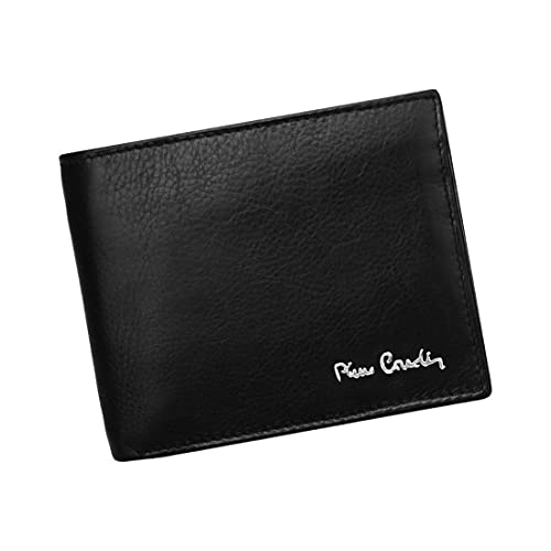 Pierre Cardin Herren-Geldbörse mit RFID-Stop aus 100% Naturleder 12x 9,5 x 3 cm für bis zu 10 Karten 2 Scheinfächer 2 Münzfächer Riegelverschluss Farbe Schwarz Pierre Cardin Herren-Geldbörse mit RFID-Stop aus 100% Naturleder 12x 9,5 x 3 cm für bis zu 10 Karten 2 Scheinfächer 2 Münzfächer Riegelverschluss Farbe Schwarz von Pierre Cardin