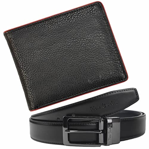 Pierre Cardin Herren Geldbörse und Gürtel, Münz- & Kartenfächer, Geschenkset, RFID Kartenschutz, Echtes Leder, Schwarz Pierre Cardin Herren Geldbörse und Gürtel, Münz- & Kartenfächer, Geschenkset, RFID Kartenschutz, Echtes Leder, Schwarz von Pierre Cardin