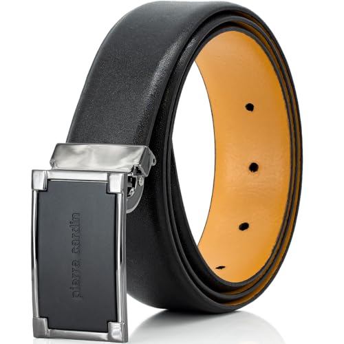 Pierre Cardin Herren Gürtel, Schwarz, Bundweite 90 cm Gesamtlänge 105 cm W 35.5 L von Pierre Cardin