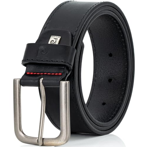 Pierre Cardin Herren Gürtel, schwarz, Bundweite 115 cm Gesamtlänge 130 cm W 45.5 XXL von Pierre Cardin