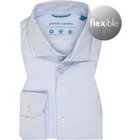 Pierre Cardin Herren Hemd blau Baumwoll-Stretch von Pierre Cardin