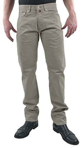 Pierre Cardin Herren Lyon Melange Structure Satin Hose, Beige (Beige 28), 33W / 34L EU von Pierre Cardin