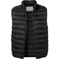 Pierre Cardin Herren Steppweste Schwarz Mikrofaser unifarben von Pierre Cardin