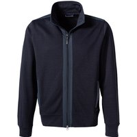 Pierre Cardin Herren Sweatjacke blau Baumwolle unifarben von Pierre Cardin