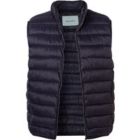 Pierre Cardin Herren Steppweste blau Mikrofaser unifarben von Pierre Cardin