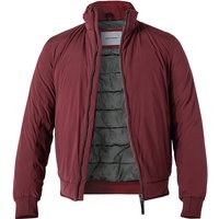 Pierre Cardin Herren Blouson rot Mikrofaser unifarben von Pierre Cardin