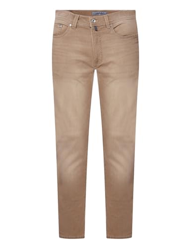 Pierre Cardin Herren Jeans Lyon Tapered | Männer Hose | Tapered Fit | Light Brown Used Buffies Washed | Light Brown Used Buffies 8137 8844 | 34W - 30L von Pierre Cardin