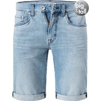 Pierre Cardin Herren Jeansshorts blau Baumwoll-Stretch von Pierre Cardin