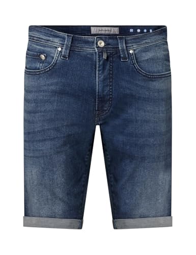 Pierre Cardin Herren Kurze Hose Lyon Bermuda | Männer Freizeit-Shorts | Tapered Fit | Dark Blue Used Buffies Washed | Dark Blue Used Buffies 8128 6814 | 40 von Pierre Cardin