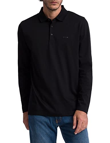 Pierre Cardin Herren Langarm Poloshirt Polo Longsleeve, Schwarz, S von Pierre Cardin