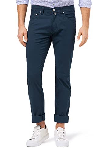 Pierre Cardin Herren Lyon Tapered 5-Pocket Hose Sommergabardine, leicht Navy von Pierre Cardin