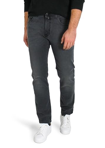 Pierre Cardin Herren Straight Jeans, Schwarz (Black Used Buffies), 42 W/36 L von Pierre Cardin