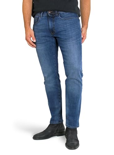 Pierre Cardin Herren Lyon Tapered Futureflex Strech Denim Jeans, Mittelblau von Pierre Cardin