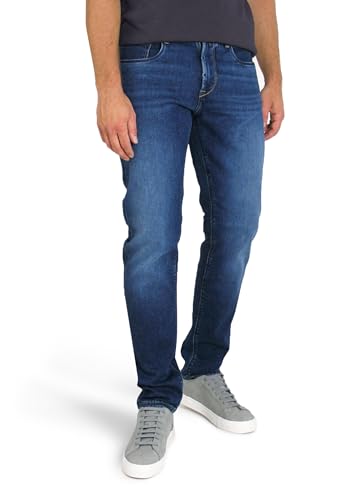 Pierre Cardin Herren Lyon Tapered Lefthand Twill Stretch Denim Jeans, 6817 Dark Blue Fashion von Pierre Cardin