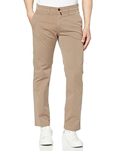 Pierre Cardin Herren Lyon Voyage Chino Birds Eye Hose, Beige (beige 25), W31/L34(Herstellergröße:31/34) von Pierre Cardin