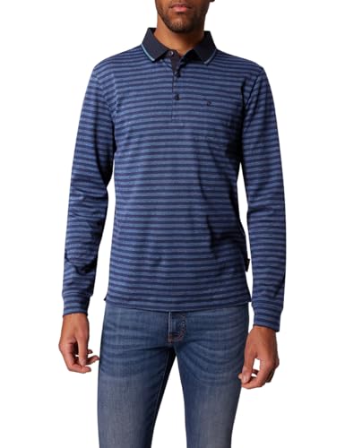 Pierre Cardin Herren Polo-Shirt Langarm 1/1 PoloKN | Männer Polo-Hemd | Mordern Fit | Federal Blue 3046 6101 | 34W - 32L von Pierre Cardin