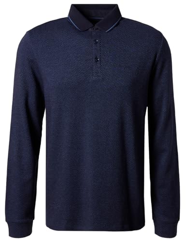 Pierre Cardin Herren Polo-Shirt Langarm Polo Longsleeve | Männer Polo-Hemd | 3 Knopf | Modern Fit | Blue Horizon 6124 | M von Pierre Cardin