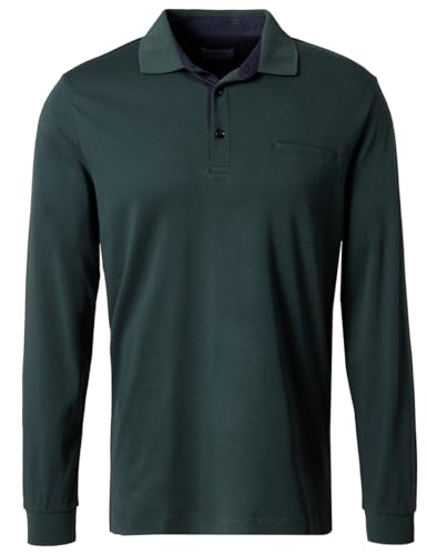 Pierre Cardin Herren Polo-Shirt Langarm Polo Longsleeve | Männer Polo-Hemd | 3 Knopf | Modern Fit | Green Gables 5307 | 3XL von Pierre Cardin