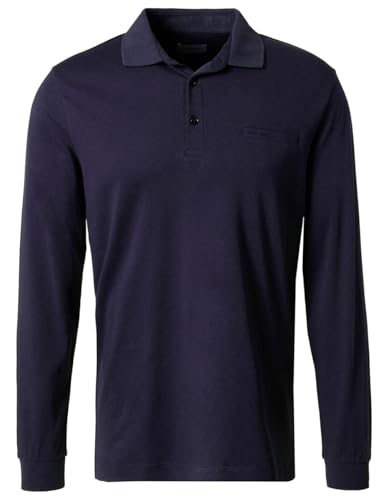 Pierre Cardin Herren Polo-Shirt Langarm Polo Longsleeve | Männer Polo-Hemd | 3 Knopf | Modern Fit | Marine 6000 | 5XL von Pierre Cardin