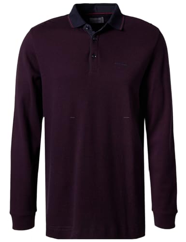 Pierre Cardin Herren Polo-Shirt Langarm Polo Longsleeve | Männer Polo-Hemd | 3 Knopf | Modern Fit | Pomegranate 4221 | 3XL von Pierre Cardin