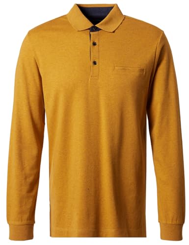 Pierre Cardin Herren Polo-Shirt Langarm Polo Longsleeve | Männer Polo-Hemd | 3 Knopf | Modern Fit | Wood Thrush 8016 | 4XL von Pierre Cardin