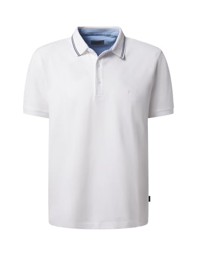 Pierre Cardin Herren Polo-Shirt Langarm Poloshirt KN | Männer Polo-Hemd | Mordern Fit | Weiß 2112 1010 | XXL von Pierre Cardin