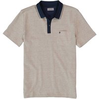 Pierre Cardin Herren Polo-Shirt beige Baumwoll-Jersey von Pierre Cardin