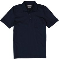 Pierre Cardin Herren Polo-Shirt blau Baumwoll-Jersey von Pierre Cardin