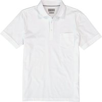 Pierre Cardin Herren Polo-Shirt weiß Baumwoll-Jersey von Pierre Cardin