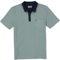 Pierre Cardin Herren Polo-Shirts grün Baumwoll-Jersey von Pierre Cardin