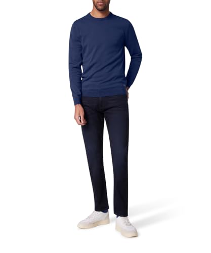 Pierre Cardin Herren Pullover Rundhals Strick RH | Männer Basic Strickpulli | Mordern Fit | Navy Blazer 5064 6323 | 38W - 30L von Pierre Cardin