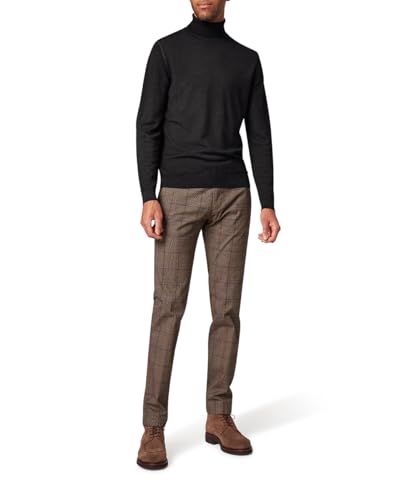 Pierre Cardin Herren Pullover Rundhals Strick Rolli | Männer Basic Strickpulli | Mordern Fit | Schwarz 5037 9000 | XXL von Pierre Cardin